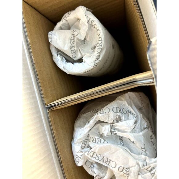 WATERFORD Merilee Toasting Flutes NIB, Never Used! Wedding Engagement Celebrate - Picture 5 of 9